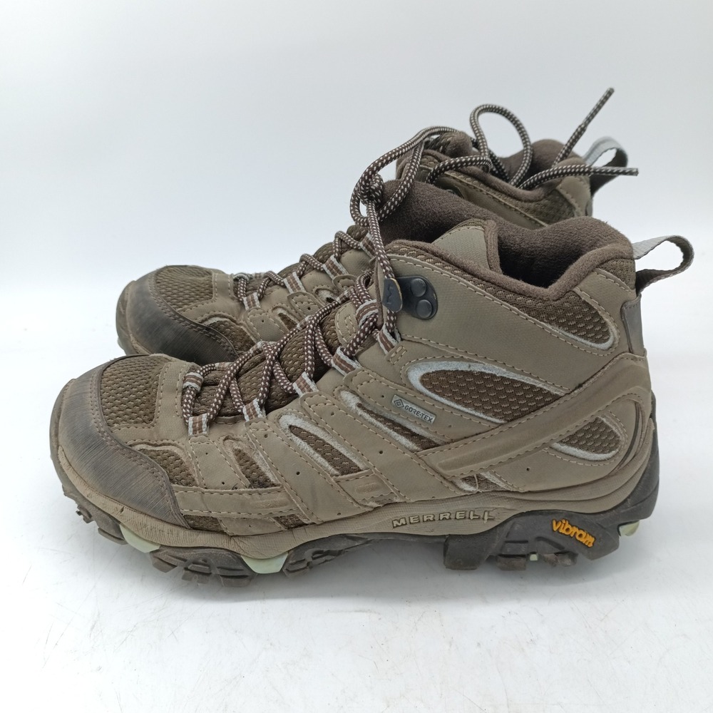 Merrell Moab 2 Mid GORE-TEX Womens Hiking Boots Brown J99796 Size 8.5 s3